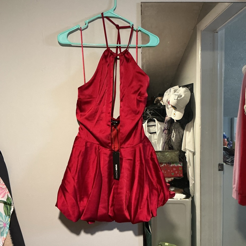NEW Fashion Nova Vibrant Red Dress